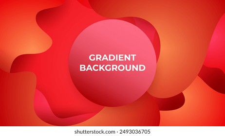 Abstract fluid gradient background with modern style