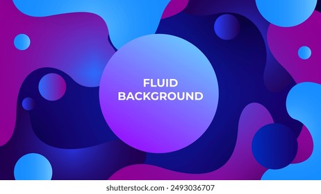 Abstract fluid gradient background with modern style