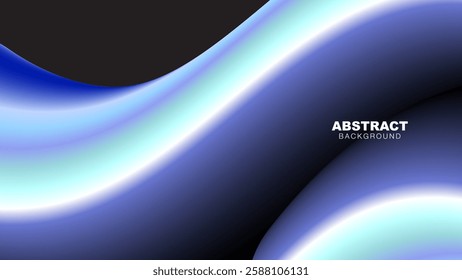 Abstract Fluid Gradient Background with Smooth Wavy Flow, Vibrant Gradient Colors, vector illustration