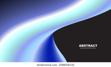 Abstract Fluid Gradient Background with Smooth Wavy Flow, Vibrant Gradient Colors, vector illustration