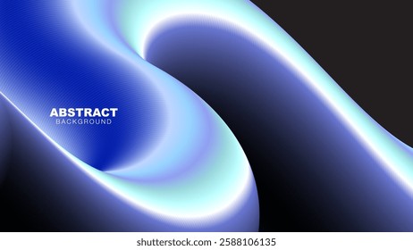 Abstract Fluid Gradient Background with Smooth Wavy Flow, Vibrant Gradient Colors, vector illustration