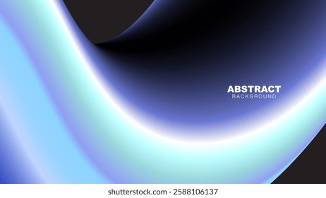 Abstract Fluid Gradient Background with Smooth Wavy Flow, Vibrant Gradient Colors, vector illustration