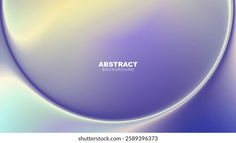 Abstract Fluid Gradient Background with Soft Wavy Light - Modern Digital Art for decorative Design vector illustration
