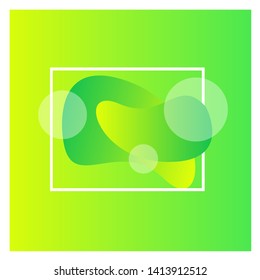 Abstract Fluid Gradient Badge Geometric Background. Vector Modern Background.
