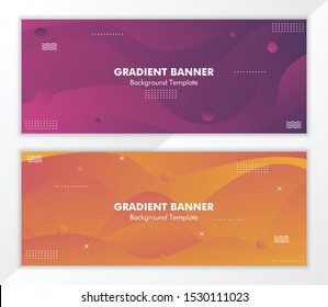 Abstract Fluid Gradient Banner Background