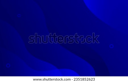 Abstract fluid gradient blue color background. Vector illustration
