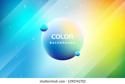 Abstract fluid gradient color background. Trendy liquid shape composition. Bright gradient color.