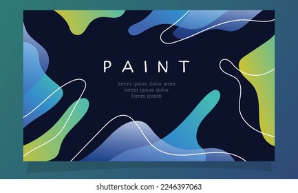 abstract fluid gradient color background vector design for landing page web background