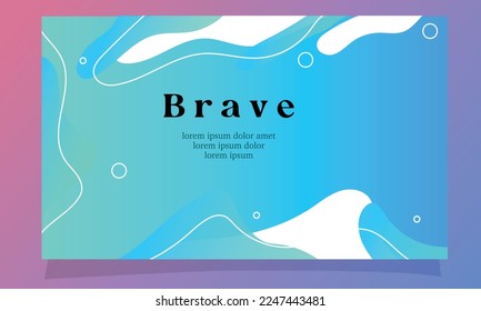 abstract fluid gradient color background vector design for landing page web background