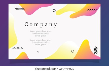 abstract fluid gradient color background vector design for landing page web background
