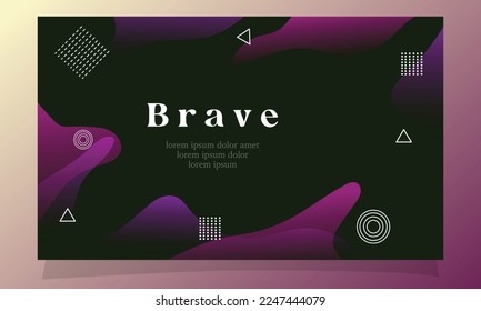 abstract fluid gradient color background vector design for landing page web background