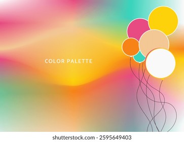 Abstract fluid gradient color with soft mesh texture 