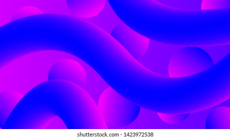 Abstract fluid gradient colorful background