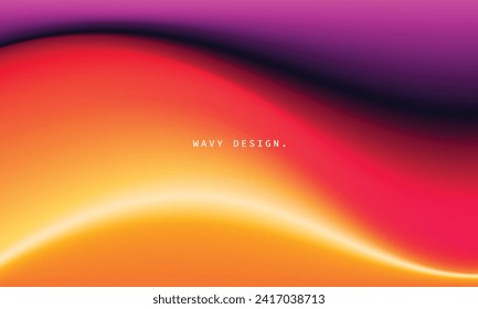 Abstract fluid gradient mesh background. Colorful gradation backdrop. Wavy color design for poster, catalog, banner, cover, leaflet, presentation, flyer, or brochure.