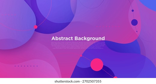 Abstract fluid gradient pink and purple pattern background. Simple and trendy wave liquid banner concept. Eps10 vector