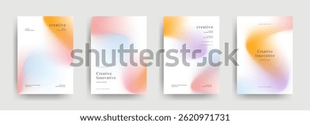 Abstract fluid gradient poster template. trendy Covers Design	
