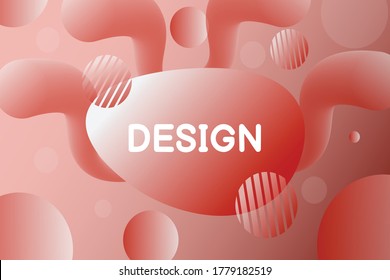 Abstract Fluid gradient red background is a free flowing shape, like flowing water, suitable for modern and attractive cover designs.
