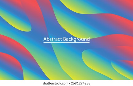 Diseño de fondo colorido de ondas de gradiente Abstractas