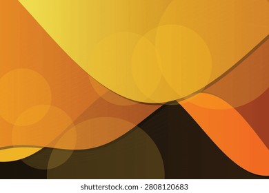 Abstract fluid gradients of warm orange and dark tones