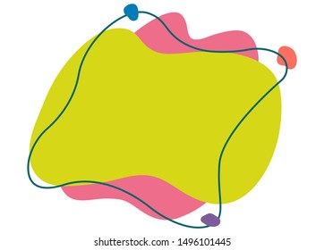 Abstract fluid graphic background. Modern geometric liquid design template. Vector illustration.