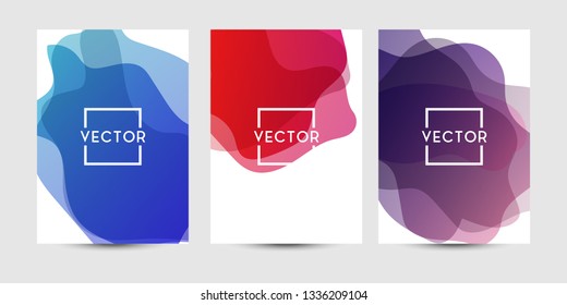 Abstract fluid graphics of poster or book cover design. Vibrant gradient color. Creative art for banner, landing page, web, cover, ad, greeting card, print.