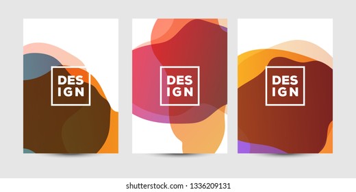 Abstract fluid graphics of poster or book cover design. Vibrant gradient color. Creative art for banner, landing page, web, cover, ad, greeting card, print.