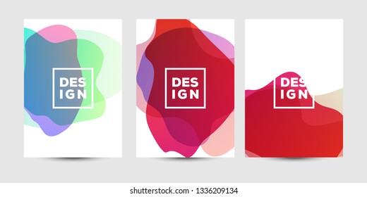 Abstract fluid graphics of poster or book cover design. Vibrant gradient color. Creative art for banner, landing page, web, cover, ad, greeting card, print.