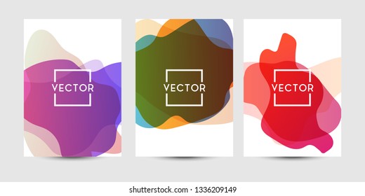 Abstract fluid graphics of poster or book cover design. Vibrant gradient color. Creative art for banner, landing page, web, cover, ad, greeting card, print.