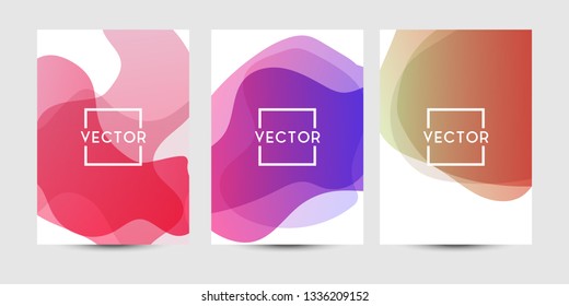 Abstract fluid graphics of poster or book cover design. Vibrant gradient color. Creative art for banner, landing page, web, cover, ad, greeting card, print.