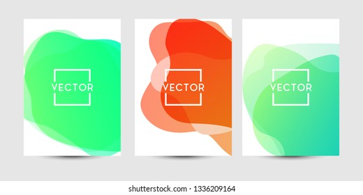 Abstract fluid graphics of poster or book cover design. Vibrant gradient color. Creative art for banner, landing page, web, cover, ad, greeting card, print.