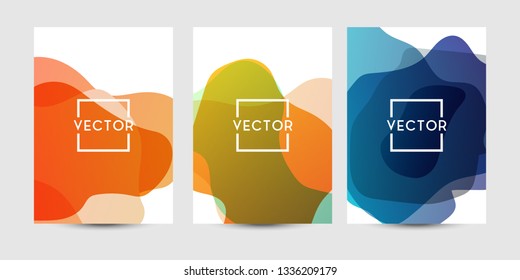 Abstract fluid graphics of poster or book cover design. Vibrant gradient color. Creative art for banner, landing page, web, cover, ad, greeting card, print.