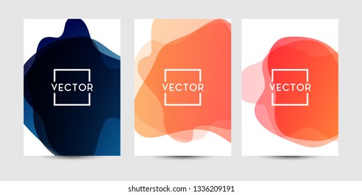 Abstract fluid graphics of poster or book cover design. Vibrant gradient color. Creative art for banner, landing page, web, cover, ad, greeting card, print.