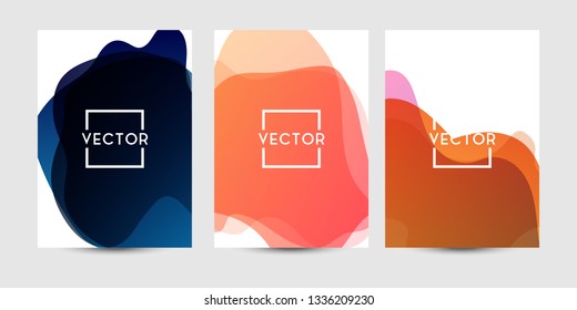 Abstract fluid graphics of poster or book cover design. Vibrant gradient color. Creative art for banner, landing page, web, cover, ad, greeting card, print.