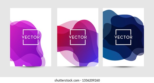 Abstract fluid graphics of poster or book cover design. Vibrant gradient color. Creative art for banner, landing page, web, cover, ad, greeting card, print.