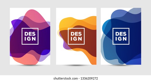 Abstract fluid graphics of poster or book cover design. Vibrant gradient color. Creative art for banner, landing page, web, cover, ad, greeting card, print.