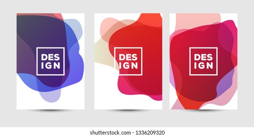Abstract fluid graphics of poster or book cover design. Vibrant gradient color. Creative art for banner, landing page, web, cover, ad, greeting card, print.