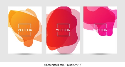 Abstract fluid graphics of poster or book cover design. Vibrant gradient color. Creative art for banner, landing page, web, cover, ad, greeting card, print.