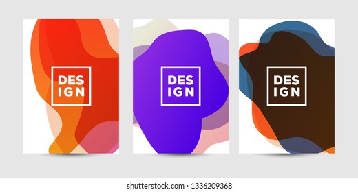 Abstract fluid graphics of poster or book cover design. Vibrant gradient color. Creative art for banner, landing page, web, cover, ad, greeting card, print.