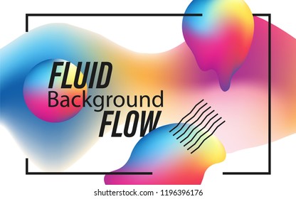 Abstract fluid liquid color background. Modern colorful gradient mesh design. Layout background for poster, cover, banner, presentation backdrop.With copy text space. Vector business cover template