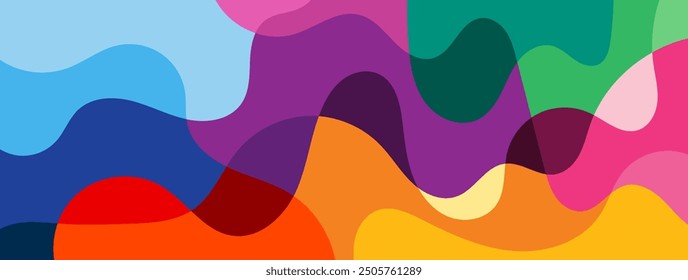 Abstract fluid liquid doodle background vector design. Backdrop wallpaper for banner, magazine, social media, creative album, art cover editable layout illustration template.	
