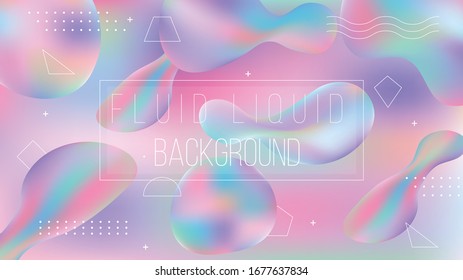 Abstract Fluid Liquid Gradient Background 