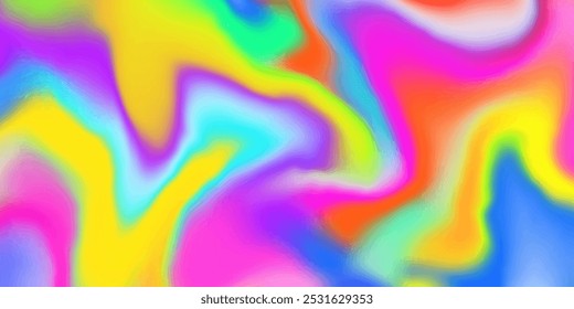 Abstract Fluid Liquid Gradient Background Vetor Design. Padrão De Mármore Multicolor Vivo.