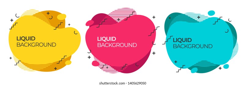 abstract fluid liquid line shape background for sale banner color shape poster memphis style design. vector