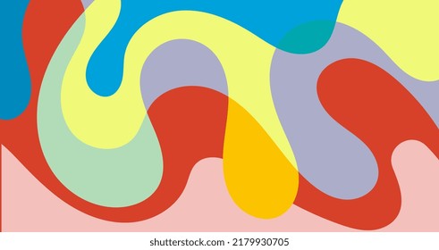 abstract fluid and liquid shape color background