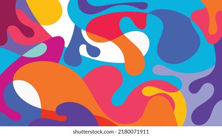 abstract fluid and liquid shape color background