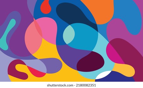 abstract fluid and liquid shape color background