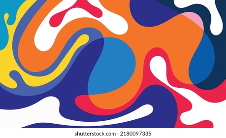 abstract fluid and liquid shape color background