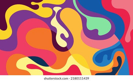 abstract fluid and liquid shape color background