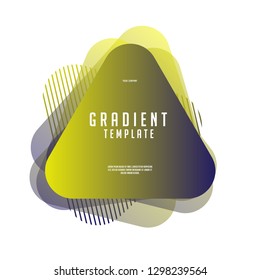 Abstract fluid and liquid shape with gradient color for your project.