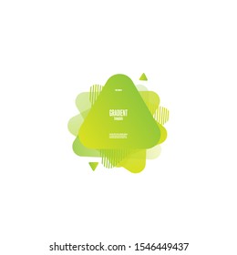 Abstract fluid and liquid shape with gradient color for your project.Dynamical colored forms and line